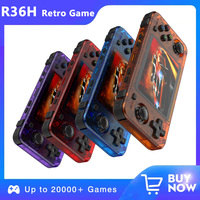 64GB 128GB R36H Retro Video Game Console 3.5‘’ IPS Screen RK3326 3000 mAh Open Linux System Portable Player For Boys Girls Gift