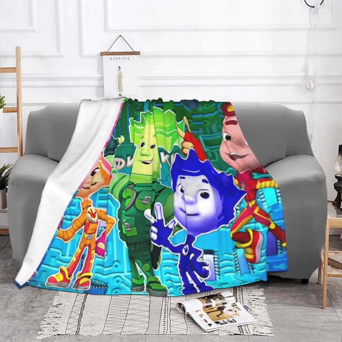 The Fixies Cartoon Blanket Fleece anime cute for kids Super Soft Throw Blanket for Home Couch Bedroom Quilt