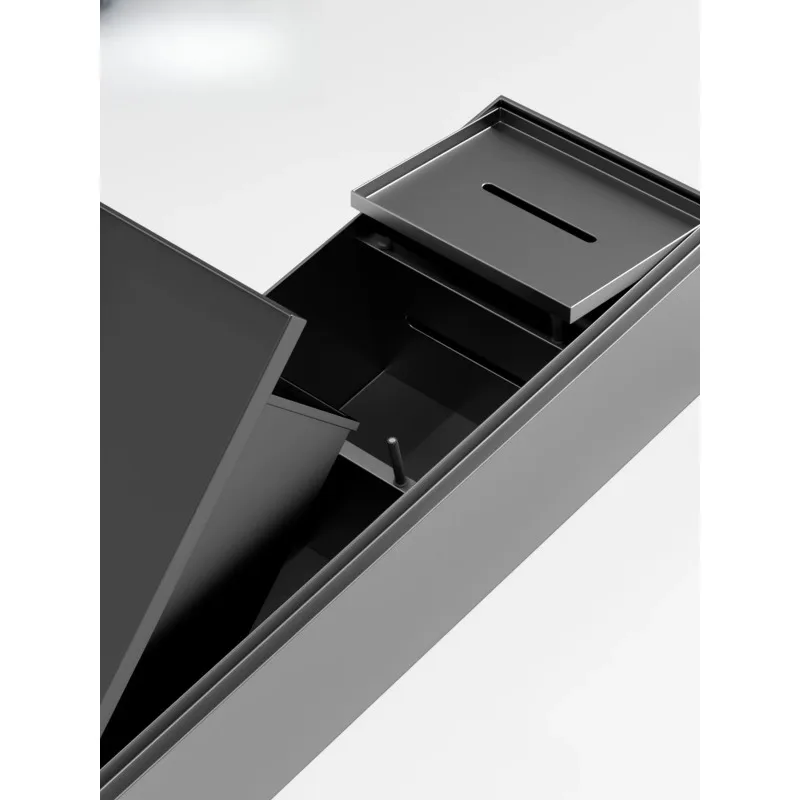 Upgraded Stainless Steel Recessed Trash Can | In-Wall Tissue Box | Space-Saving for Small Bathrooms | Easy Install