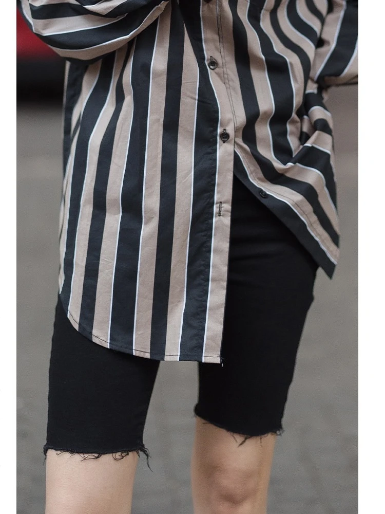 

Vastand Black Denim Short Pants Women's Five-Part Commuter Pants High Waist Slim Fit Casual Style Summer Season Ladies Jeans