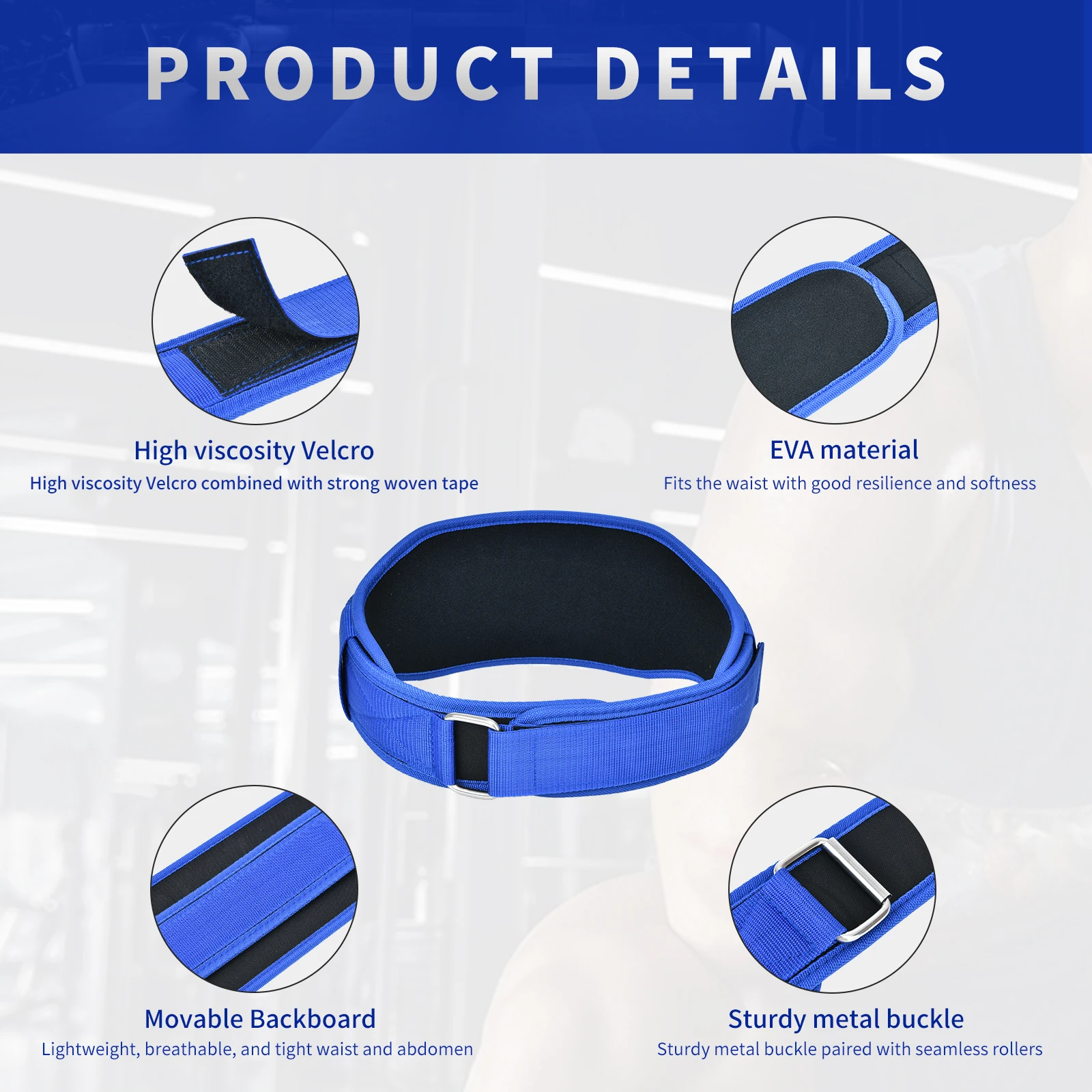 Weightlifting Fitness Belt Training High Intensity Squat Deadlift Gym Nylon Waist Support Thickening For Back Men and Women