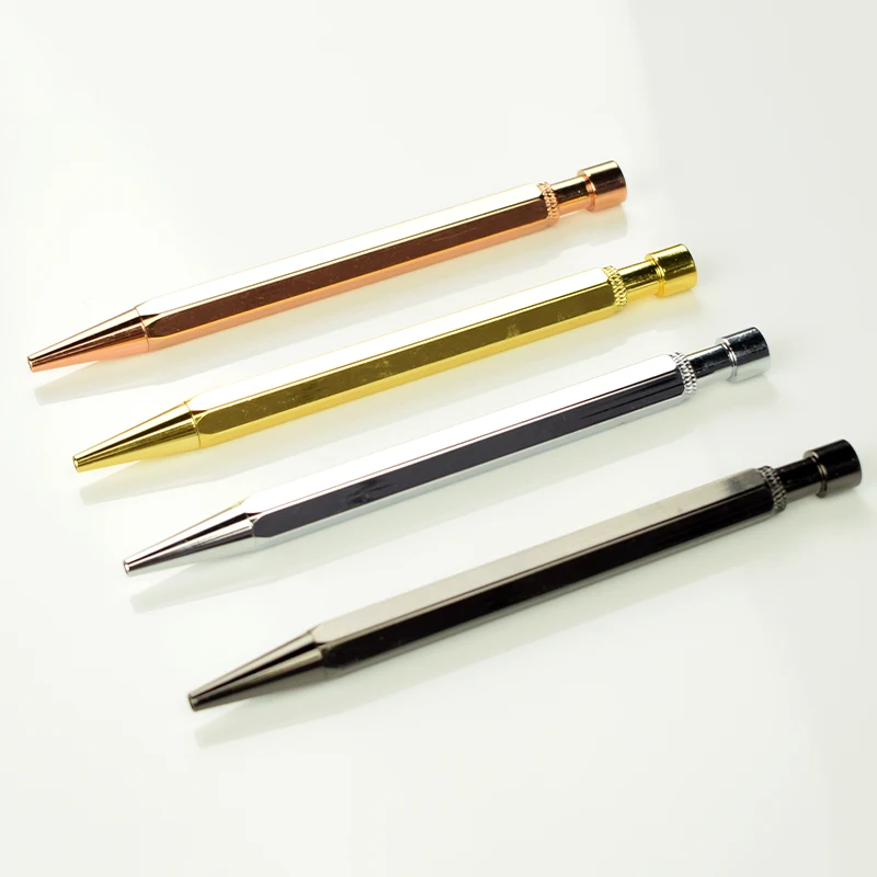 Brass Pen Luxury High Quality Grade Gloden Copper Metal Gel Ballpoint Pens School Stationery Office Supplies Business Signature