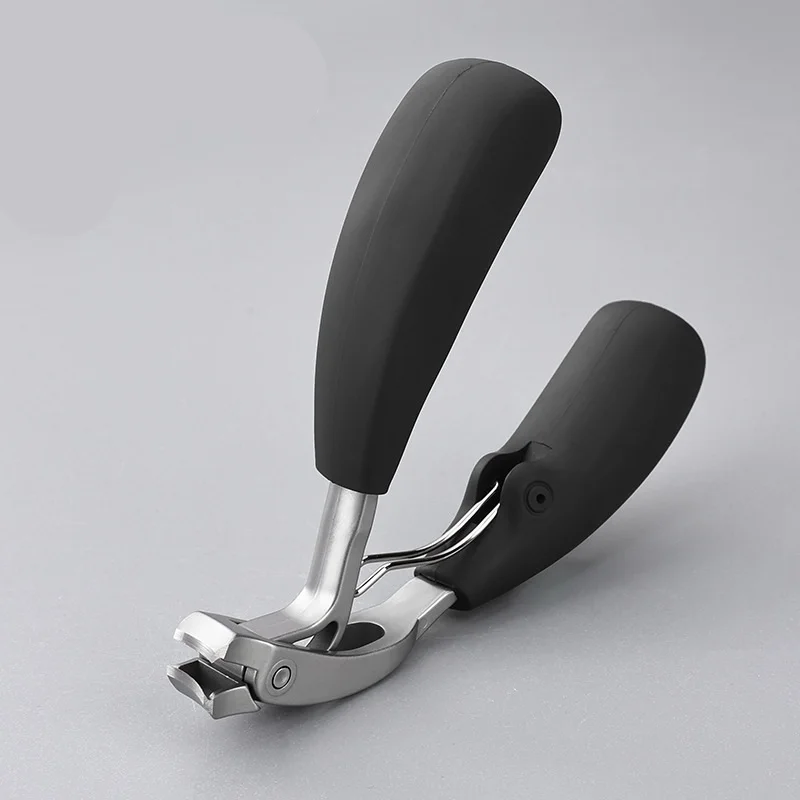 Large Opening Curved Nail Clippers with Double Sharpened Blades, Splash-Proof Nail Cutter with Nail Debris Storage Case view 2