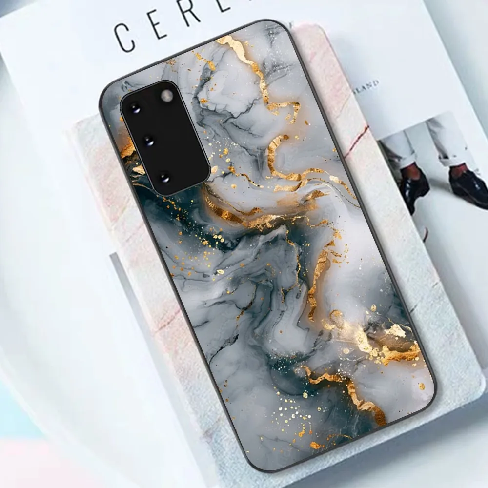 Marble Stone Phone Case For Samsung S 9 10 20 21 22 23 30 23 24 Plus Lite Ultra FE S10lite Fundas