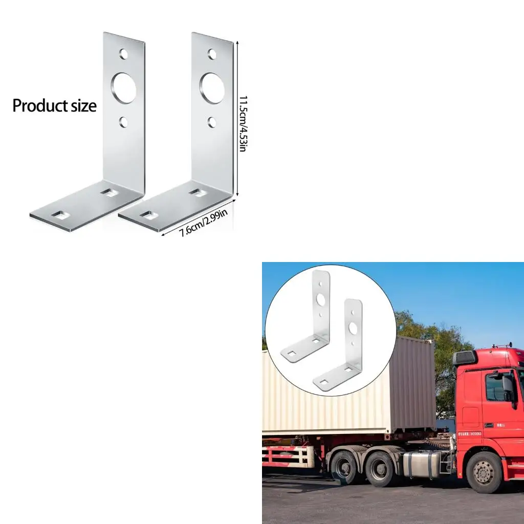XA6H L Shaped Trailer Light Tail LightMounting Bracket Stainless Steel Universal