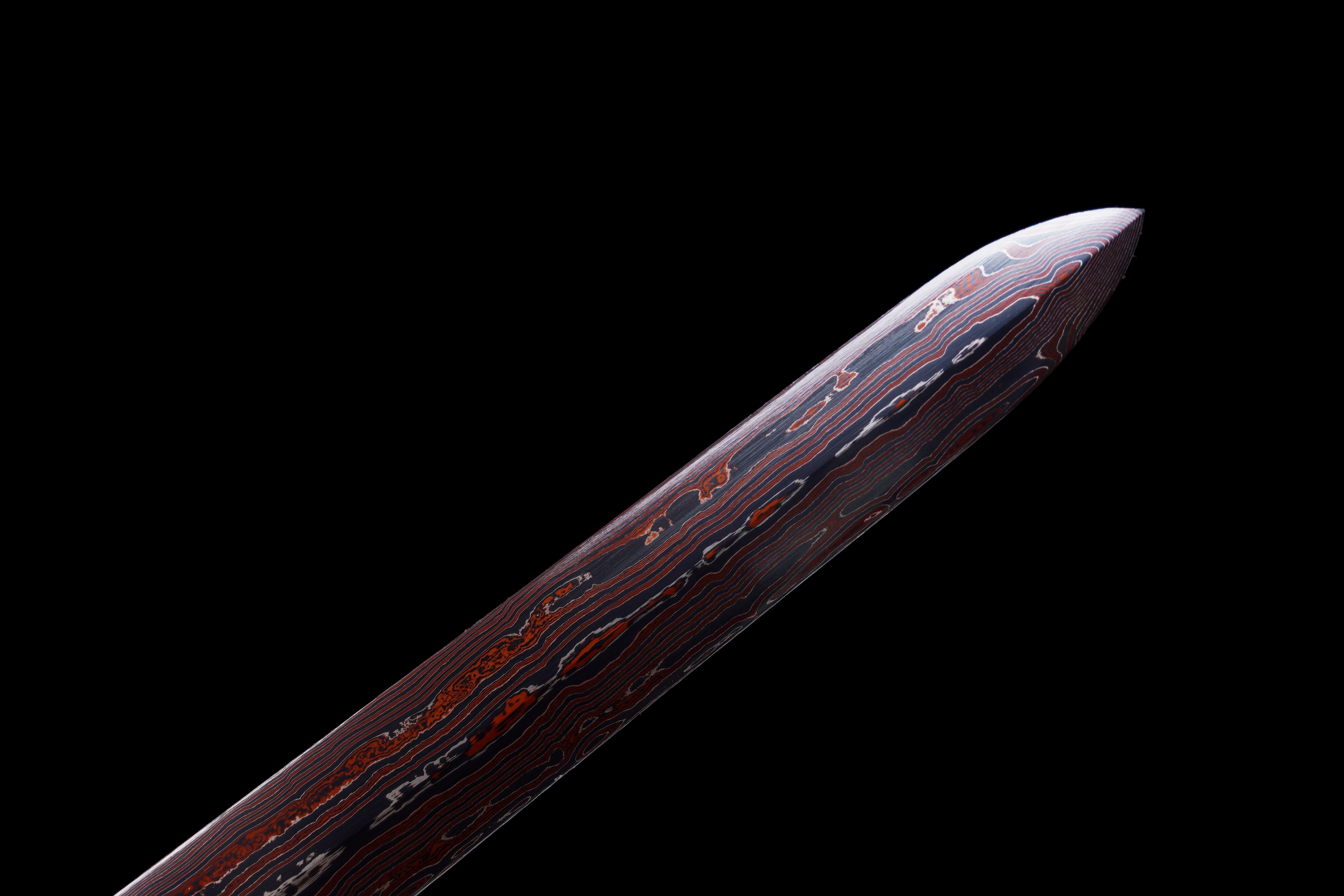 Medieval replica of the Malaysian leather-steel folding twisting sharp samurai sword katana full tang combat readiness weapons view 3