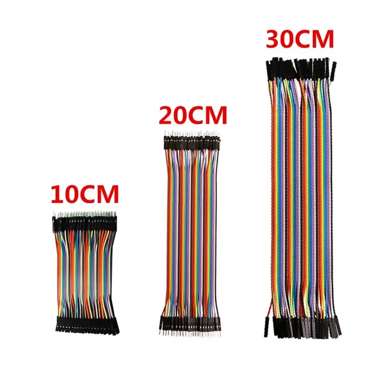 40 pieces per piece Dupont Line 10cm/20CM/30CM/15cm Male-Male +Female-Female +Male-Female Jumper Wire  Cable for arduino DIY KIT