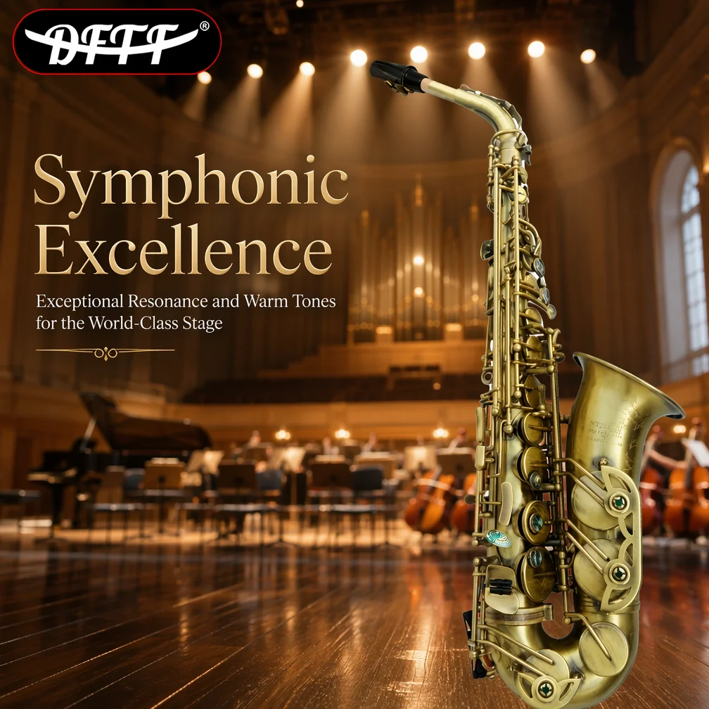 Professional Alto Saxophone Eb Key, Beginner Sax For Music Exam & Student Practice