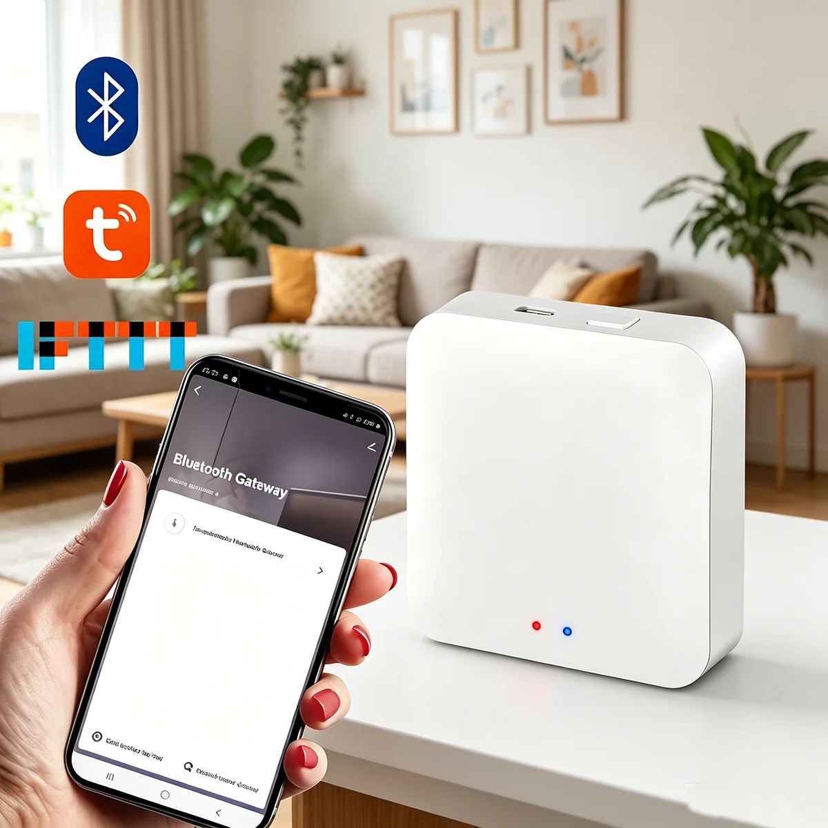 Hub Gateway Multi-Modo Tuya ZigBee, Ponte WiFi para Casa Inteligente, Controle Remoto Bluetooth Mesh, Funciona com Alexa, Google e Alice