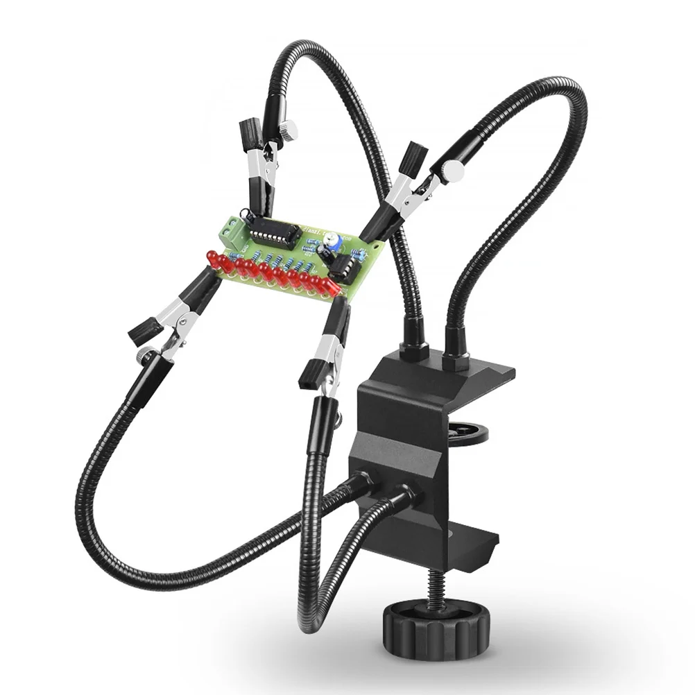 

Aluminum Alloy Welding Station 360 Degree Rotating 4 Claw Soldering Stand Non-Slip Holder For Pcb Repair Welding Accessory