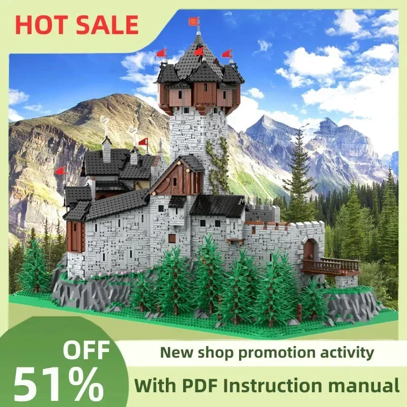 

Hot 15539Pcs Moc European Medieval Street View Medieval Castle Carinthia Model Diy Creative Ideas Kids Toys Gifts Custom Puzzle
