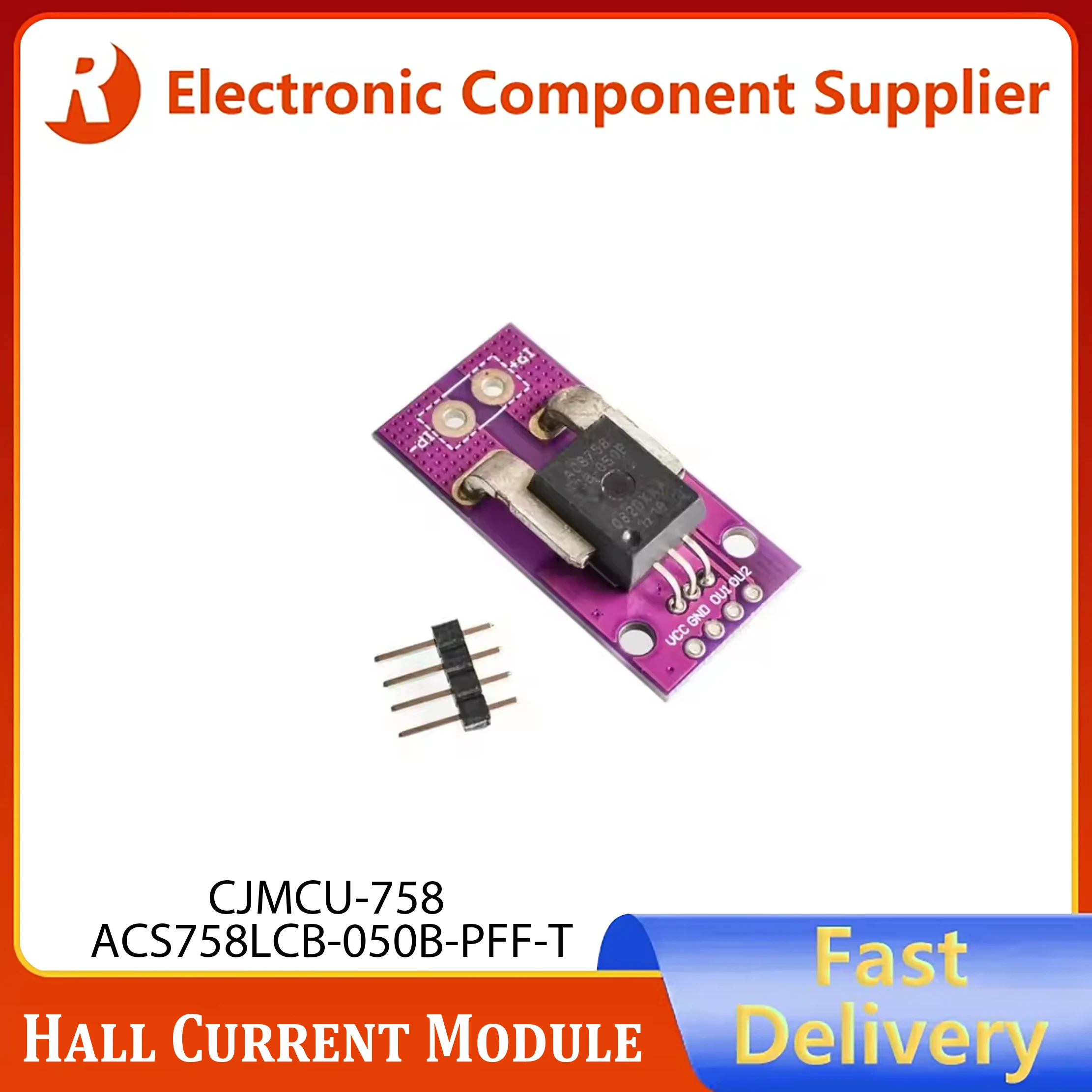 ACS758 ACS758LCB-050B-PFF-T linear current sensor Hall current module MCU-758