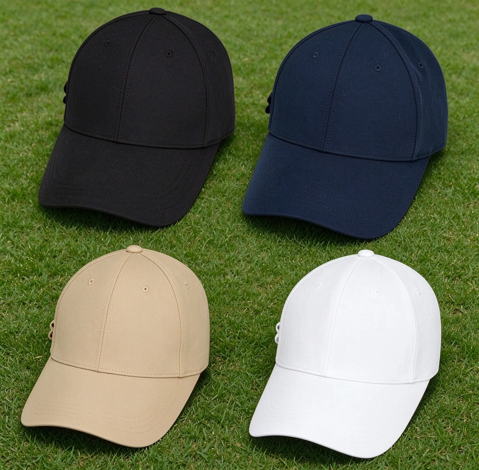 korean-style-golf-baseball-cap-unisex-curved-brim-peaked-sun-hat-uv-protection-premium-well-fitted-outdoor-sports-golf-hat