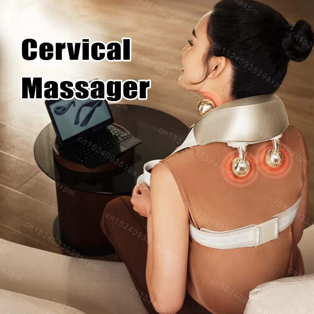 

Electric Neck Roller Massager Shiatsu Kneading Massage Deep Tissue Cervical Chiropractic Neck Shoulder Massageador Pain Relief