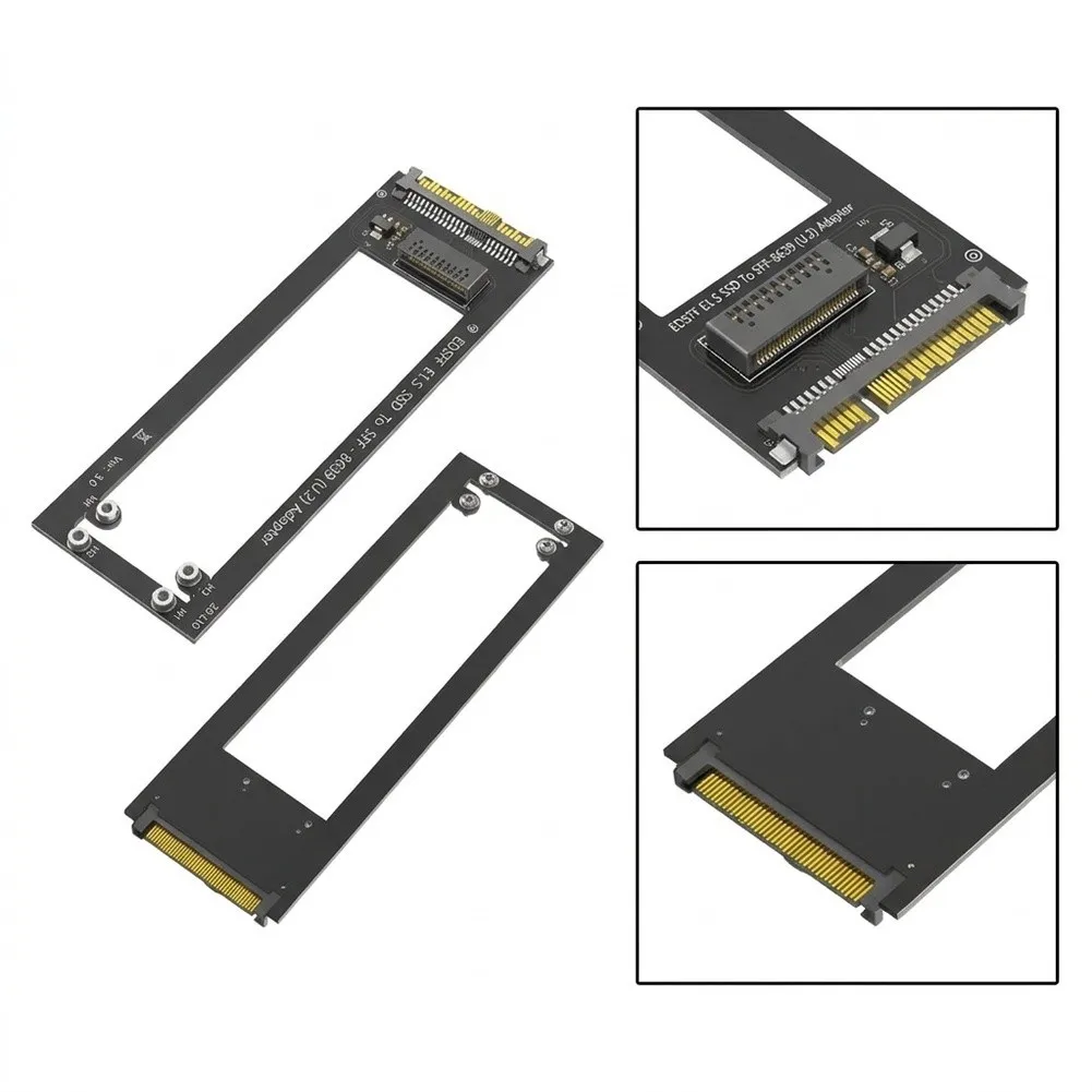 EDSFF E1.S to SFF8639 U.2 Adapter Card Supporting 4.0 Link for Low Latency For NVMe Storage in Compute Systems