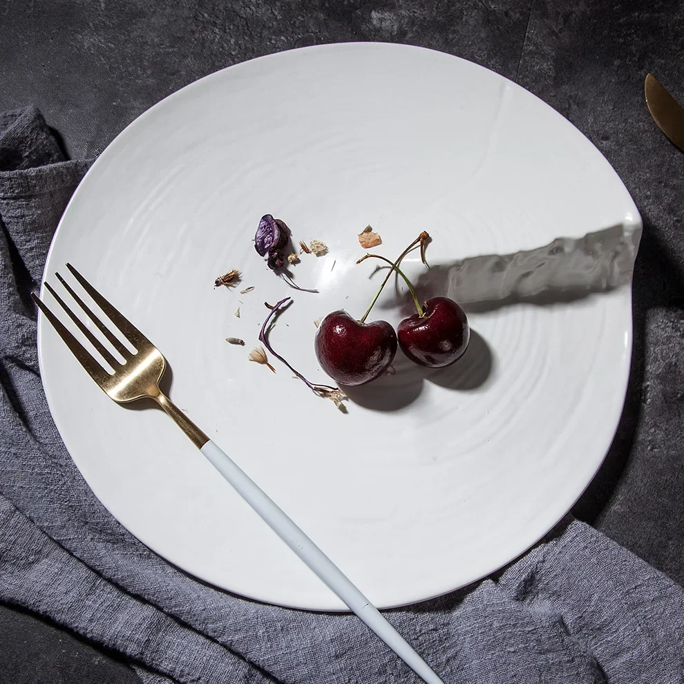 Japanese tableware ceramic plate high value characteristic hotel Western Restaurant steak dinner plate