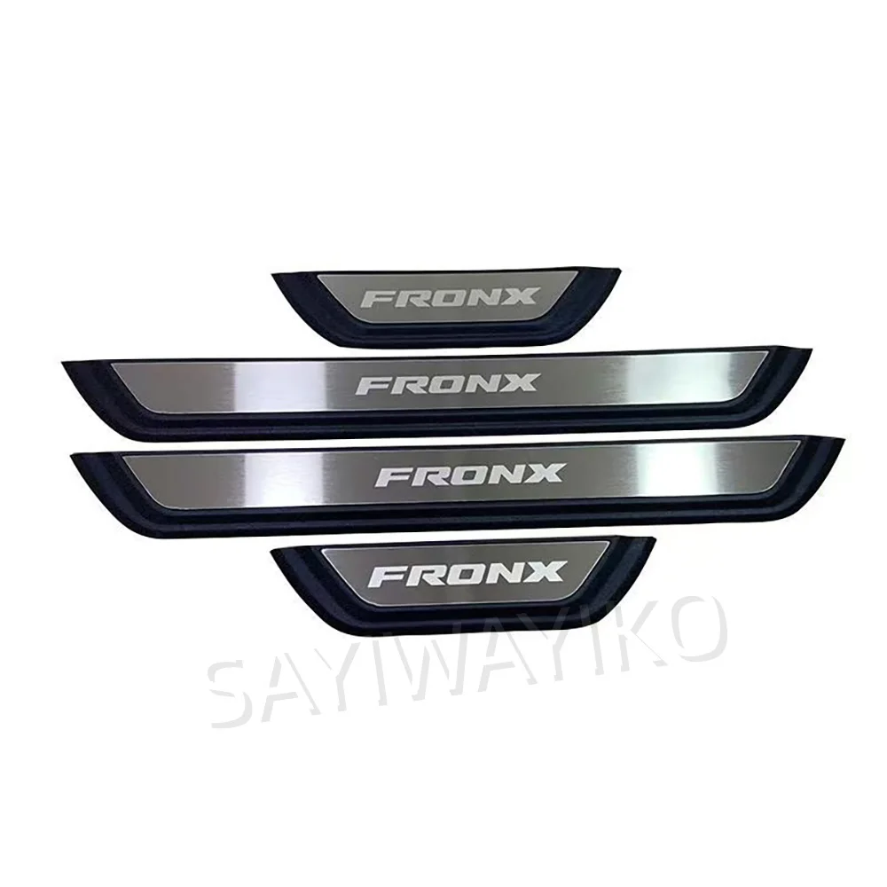 For SUZUKI FRONX HYBRID 2026 2025-2023 Electric Car Door Sill Scuff Plate Trim Welcome Pedal Protector Threshold Car Accessories