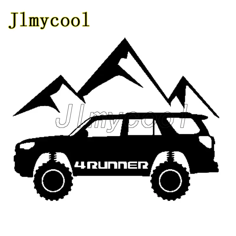 18.3cm*14.4cm Mountain SUV Surrounded By Chic Hills Interesting Vinyl Car Sticker Window Decal Stickers