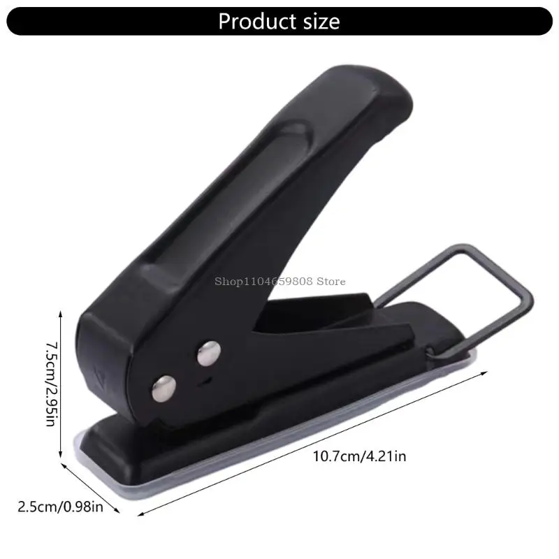 Single Hole Puncher 1/4Inch Ergonomic Metal Paper Punchers For Art Craft Project