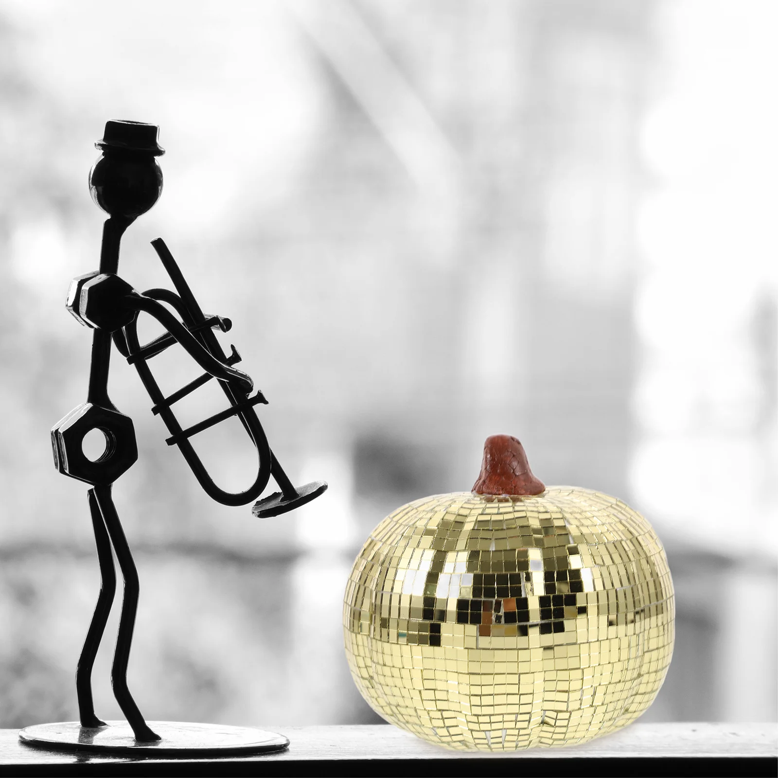 

Pumpkin Ornaments Retro Decor Decorative Pumpkins Prop Statue Artificial Decors Glass Office Fake Small Figurine
