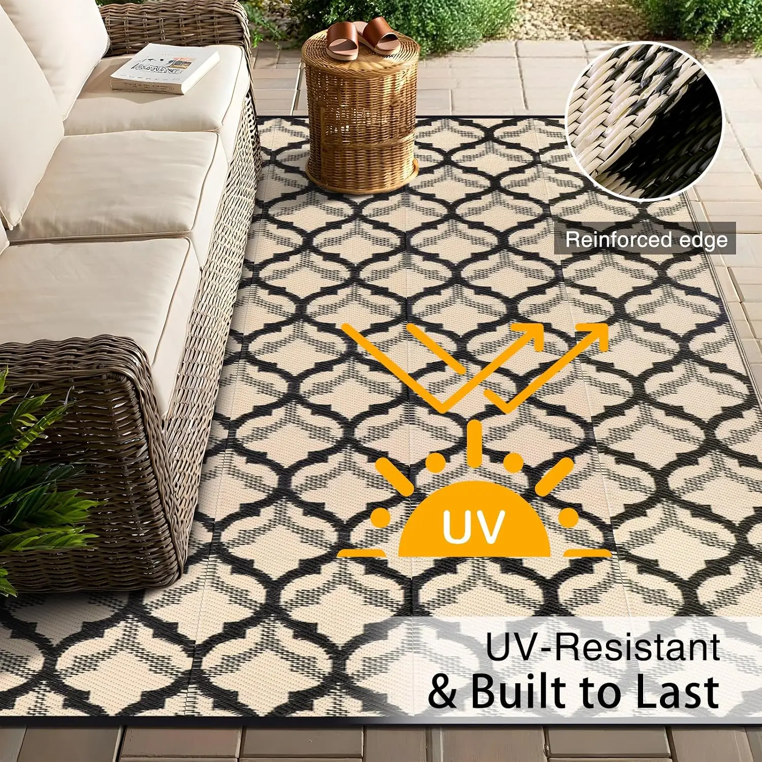 Outdoor Rug 9x12 ft Waterproof - đánh giá và giá Outdoor Camping Rugs 9X12