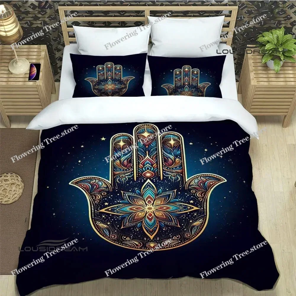 

3D Hand of Fatima Printed Bedding Sets Exquisite Bed Supplies Set Duvet Cover Bed Comforter Set Bedding Set Luxury Birthday Gift