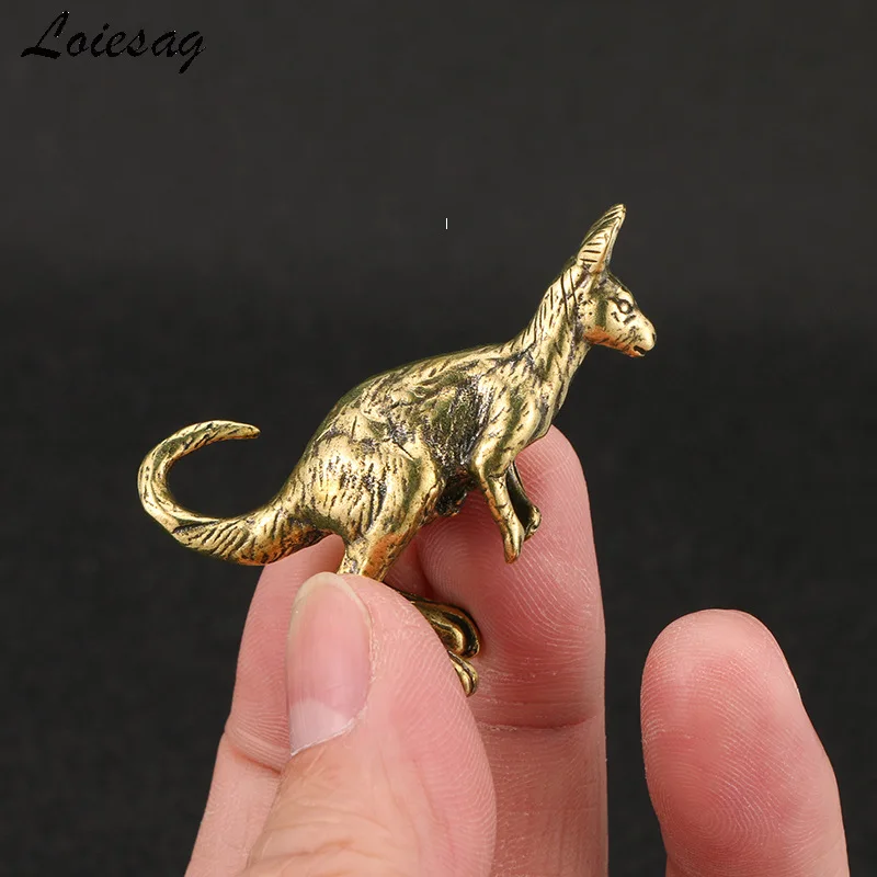 2023 New Kangaroo Brass Ornaments Fun Antique Play Tea Pet Tabletop Decoration Sold Well On Ebay AliExpress