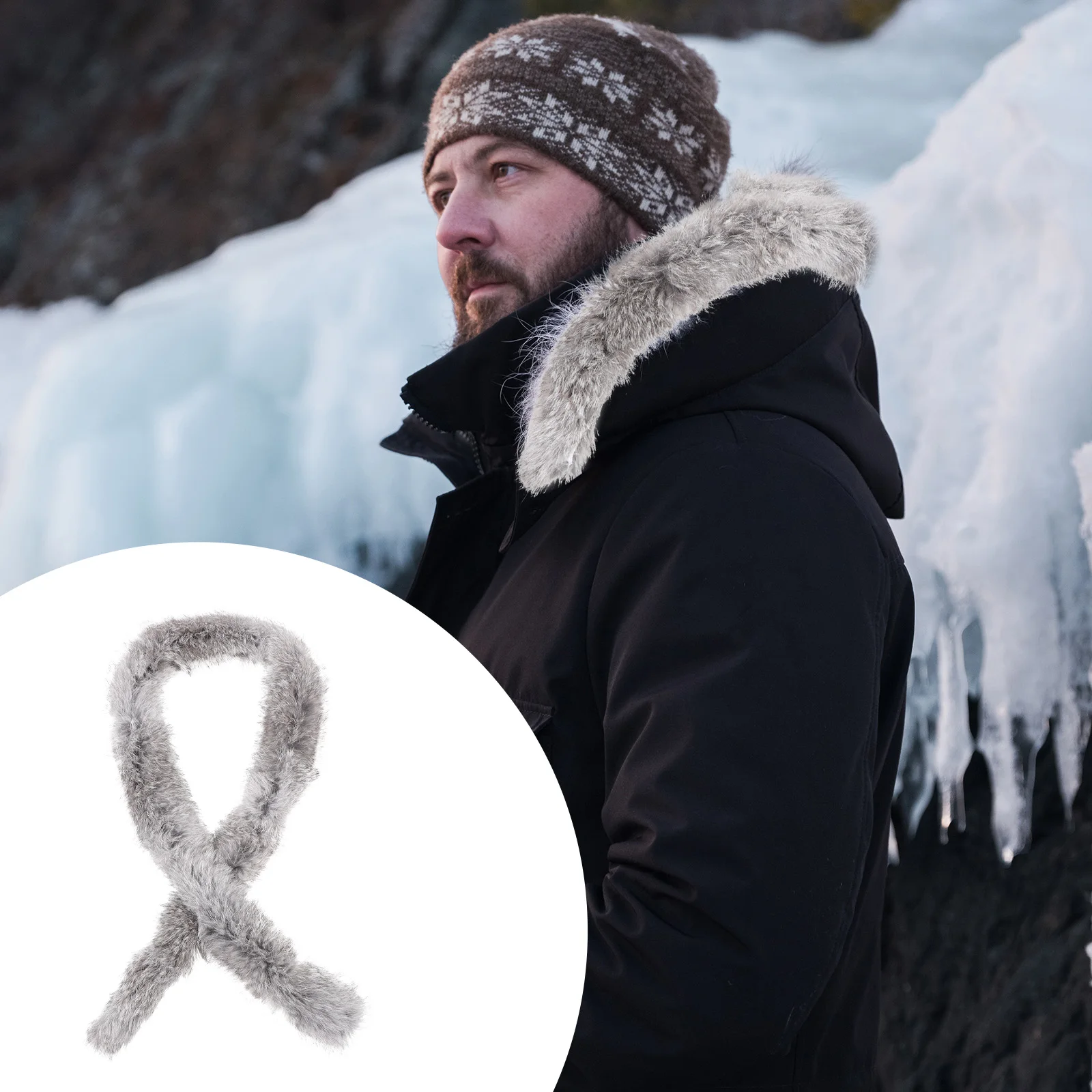 

1pc Premium Rabbit Ribbon Diy Trim For Hanfu Christmas Costume Decor Soft Animal Roll Craft Accessory Ornament Garment Hat