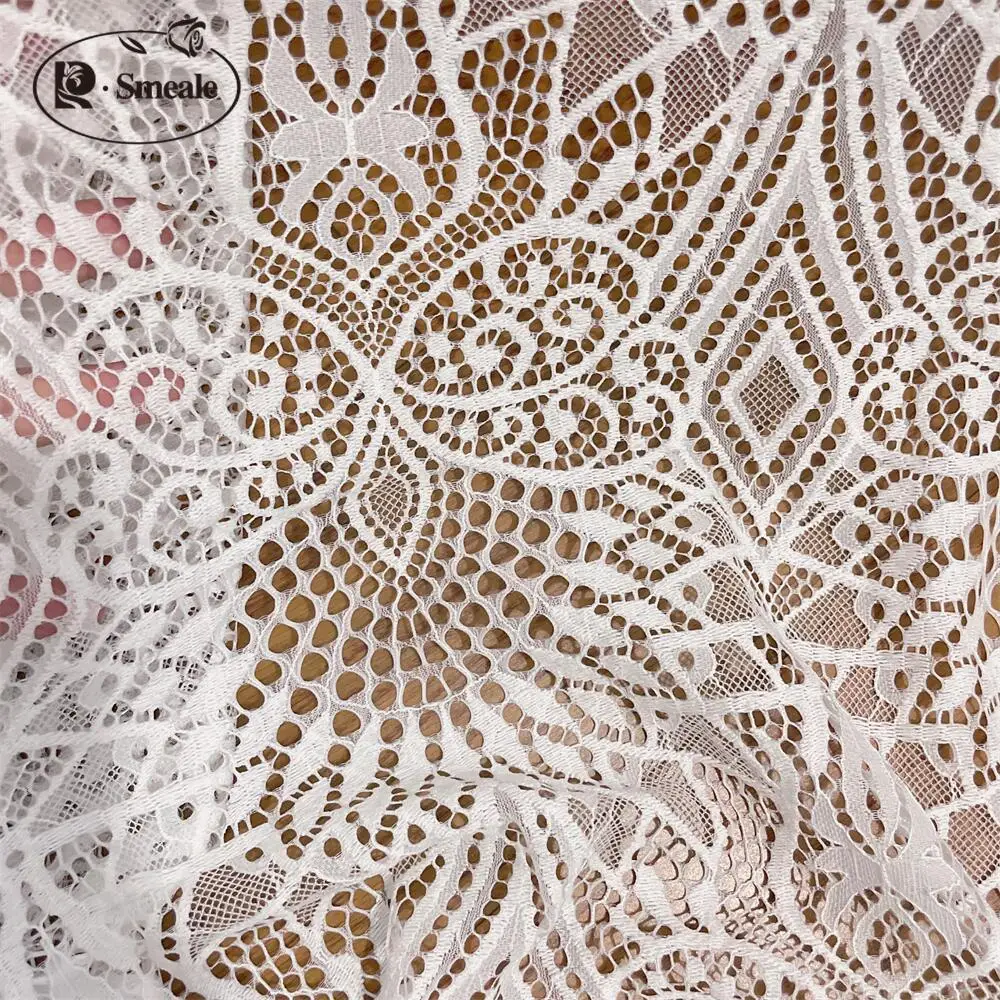 Soft Lace Fabric for Wedding Dress, Geometric Flower Decoration Accessories, New Style Eyelashes, RS4853