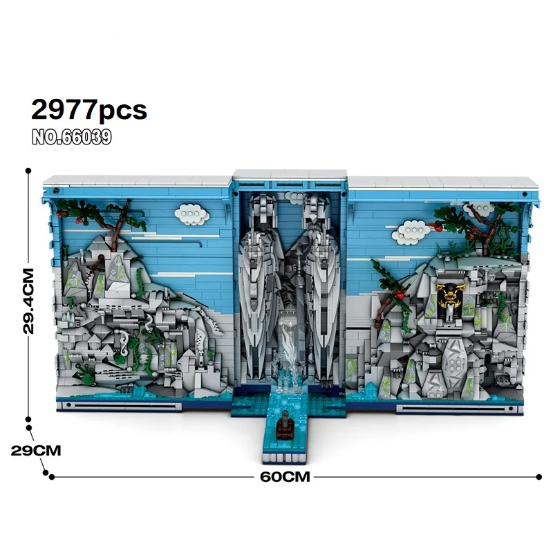 

Королевский конец книги, строительные блоки, каменные статуи Бога, известные пейзажные модели, кирпичные украшения для рабочего стола, рождественские подарки