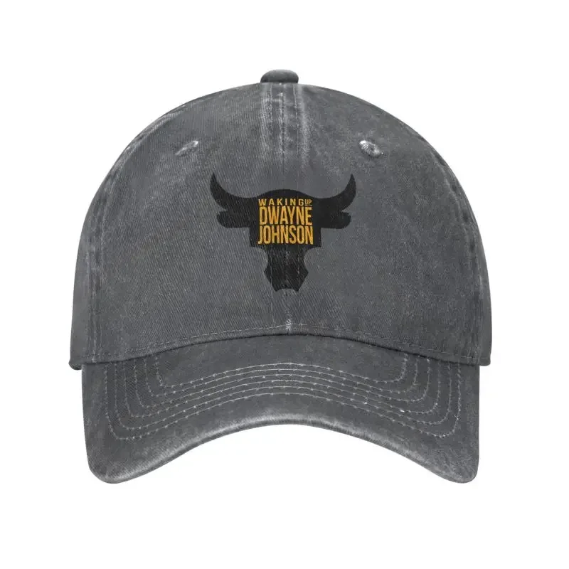 

Personalized Cotton The Rock Dwayne Baseball Cap Outdoor Women Men's Adjustable Johnson Bull Dad Hat Autumn