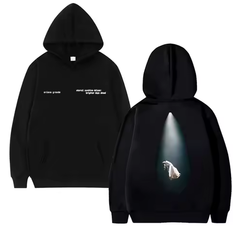 Singer Ariana Grande Tour 2025 Double Sided printed Sweatshirt Hoodie Unisex fashion Y2k Hoodie Men women Fleece Casual pullover