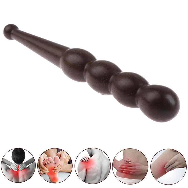 *1Pc Wood stick wooden tools acupoint massage spa foot hand reflexology body..
