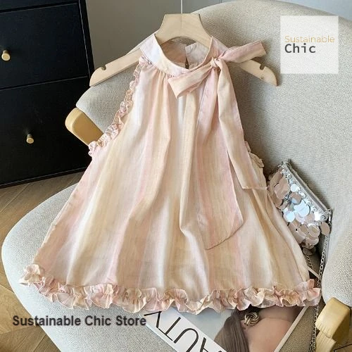 French-style bow tie-up chiffon sweater for women's summer new loose wooden ear doll shirt tie-dyed age-reducing casual shirt