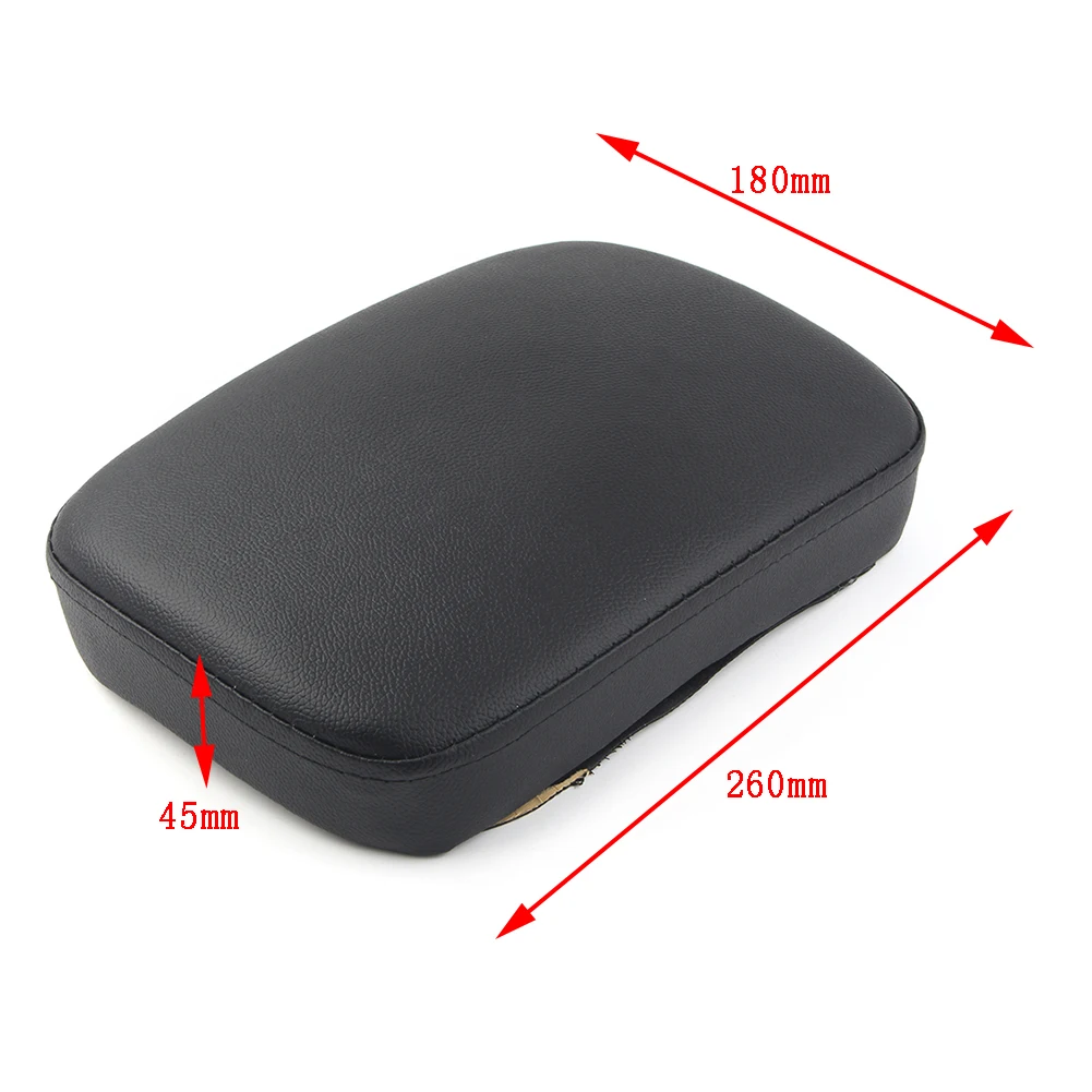 Motorcycle Rear Pillion Passenger Pad Seat Cover 6 Suction Cup For Harley Davidson Bobber Chopper Custom Universal