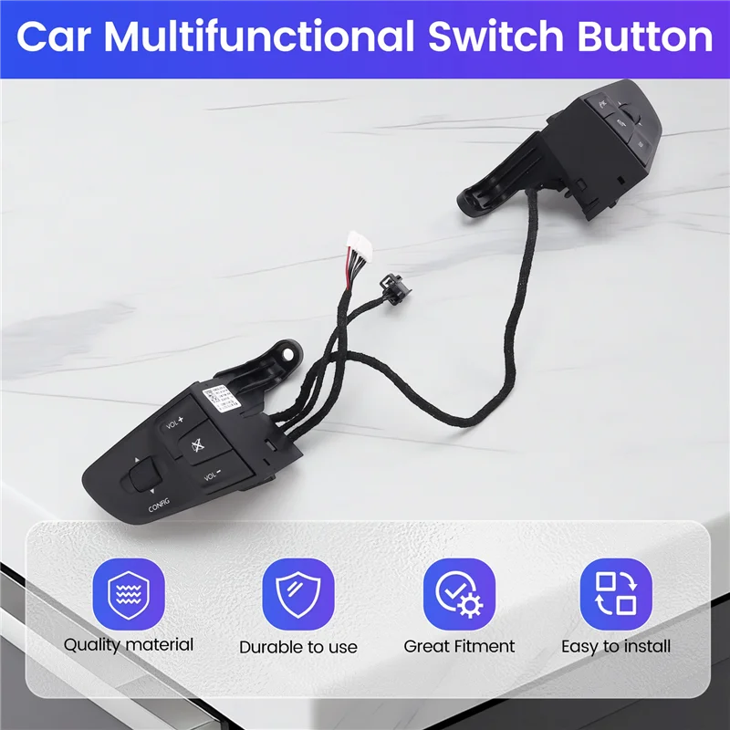 ABTC-YL00440480 سيارة متعددة الوظائف زر التبديل لسيتروين C5 C6 2017-2022 408 508 VMF مزيج وحدة تبديل #4