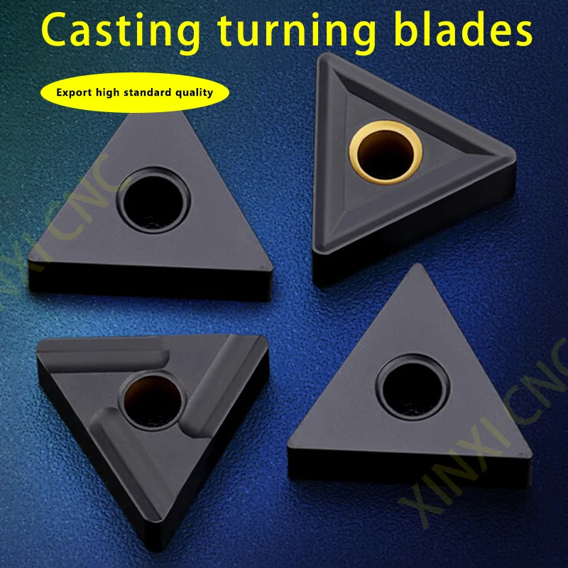 

CNC Lathe TNMG160404 Triangle Carbide Insert - For Cast Iron & Hard Steel, Precision Finishing, Triangular Turning Tool Tip, All