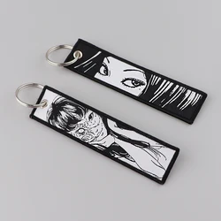 DB1049 Horror Theme Tomie Fashion Key Tag Keychain For Motorcycles The Key To Halloween Key Fobs Key Ring Chaveiro Brand Tag