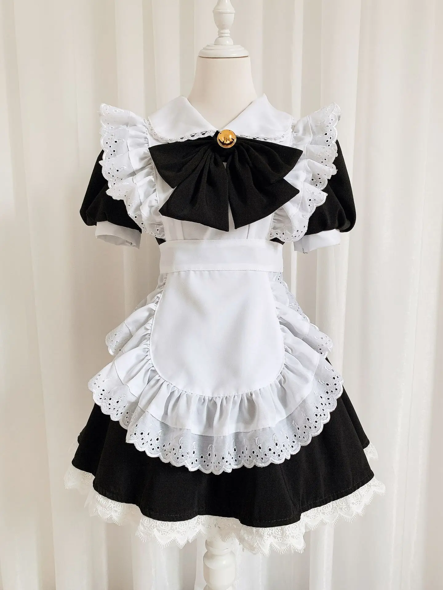 Princess Style Black And White Maid Dress Maids Uniform Female Costume Traditional Hanfu Women's Clothing Spring 2023