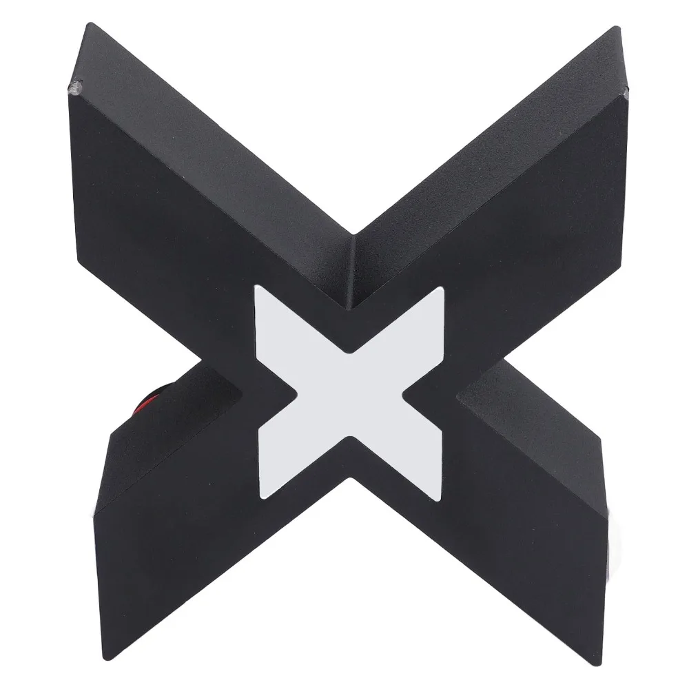 Durable X Shaped Wall Mount Lamp IP65 Waterproof AC 85-265V Wall Lamp Warm Light Aluminum Material Wall Light Corridor