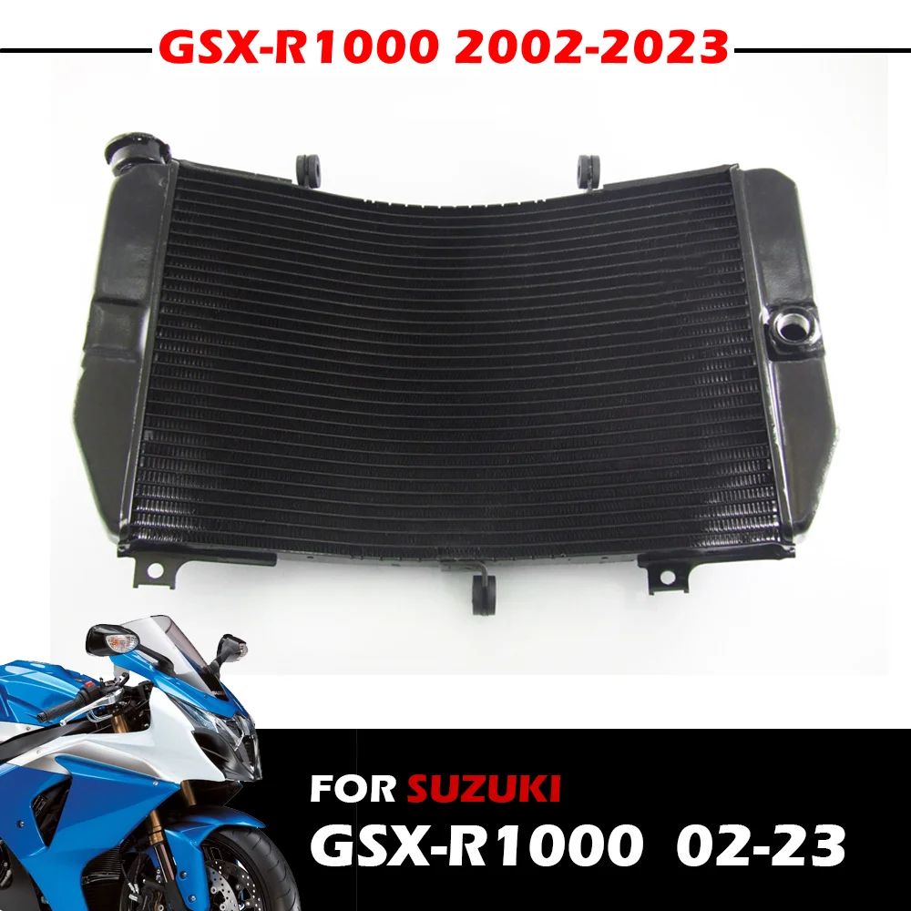 

Motorcycle Radiator Cooler Cooling Water Tank For SUZUKI GSX-R1000 GSXR1000 2002-2023
