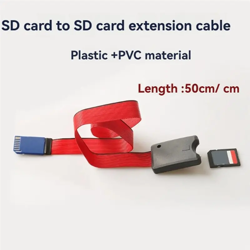 SD Memory Card Extension Cable SD Card Extension Cable PVC Adapter Card Reader