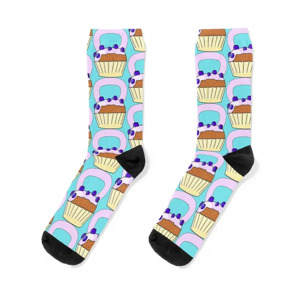 Cupcake Kettlebell Unisex T-Shirt Training Weightlifting Weights Crossfit Socks christmas gift Argentina Women Socks Men's