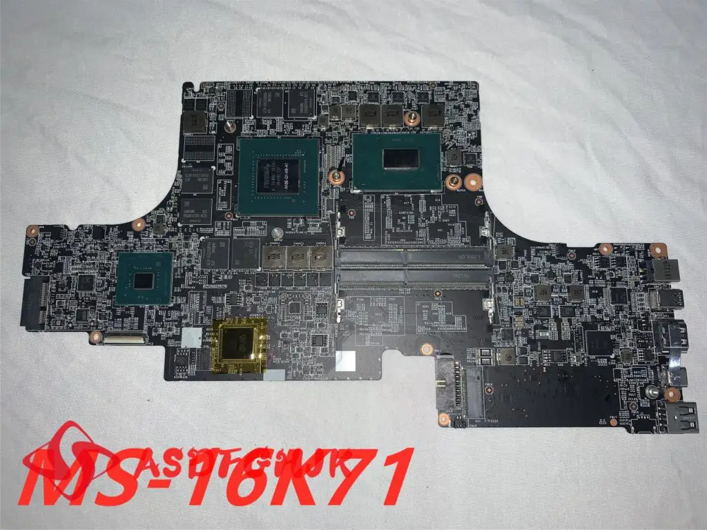 Original MS-16K7 MS-16K71 For MSI GS63 GS73 GS63VR GS73VR  Laptop MAINBOARD WITH I7-8550H AND N18E-Q1-KB-A1 100% working