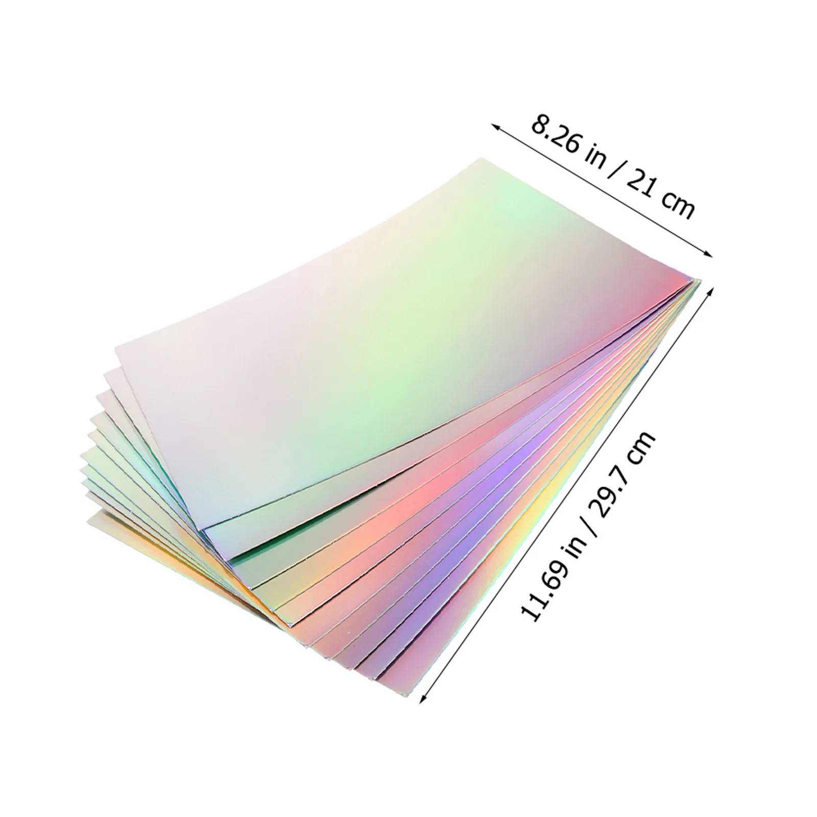 40Sheets Metallic Cardstock Paper For Birthday Card Making Christmas Craft Rainbow Vibrant Thick Shimmering