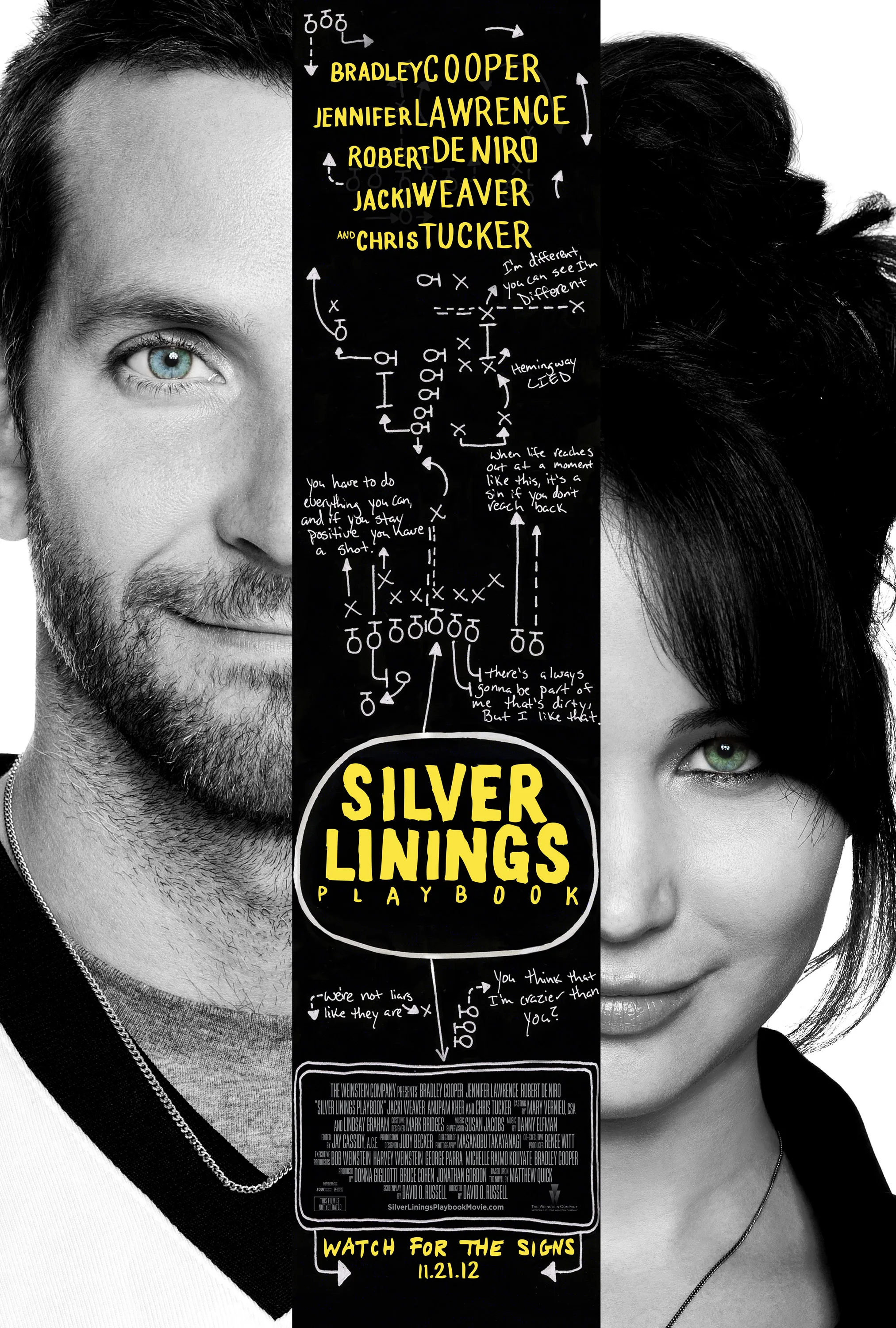 SILVER LININGS PLAYBOOK MOVIE, Art Picture Print Silk Poster, Living Room Decor Home Wall