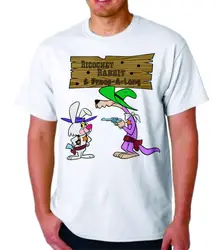 RICOCHET RABBIT & DROOP-A-LONG CARTOON T-SHIRT HANNA BARBERA CEREAL