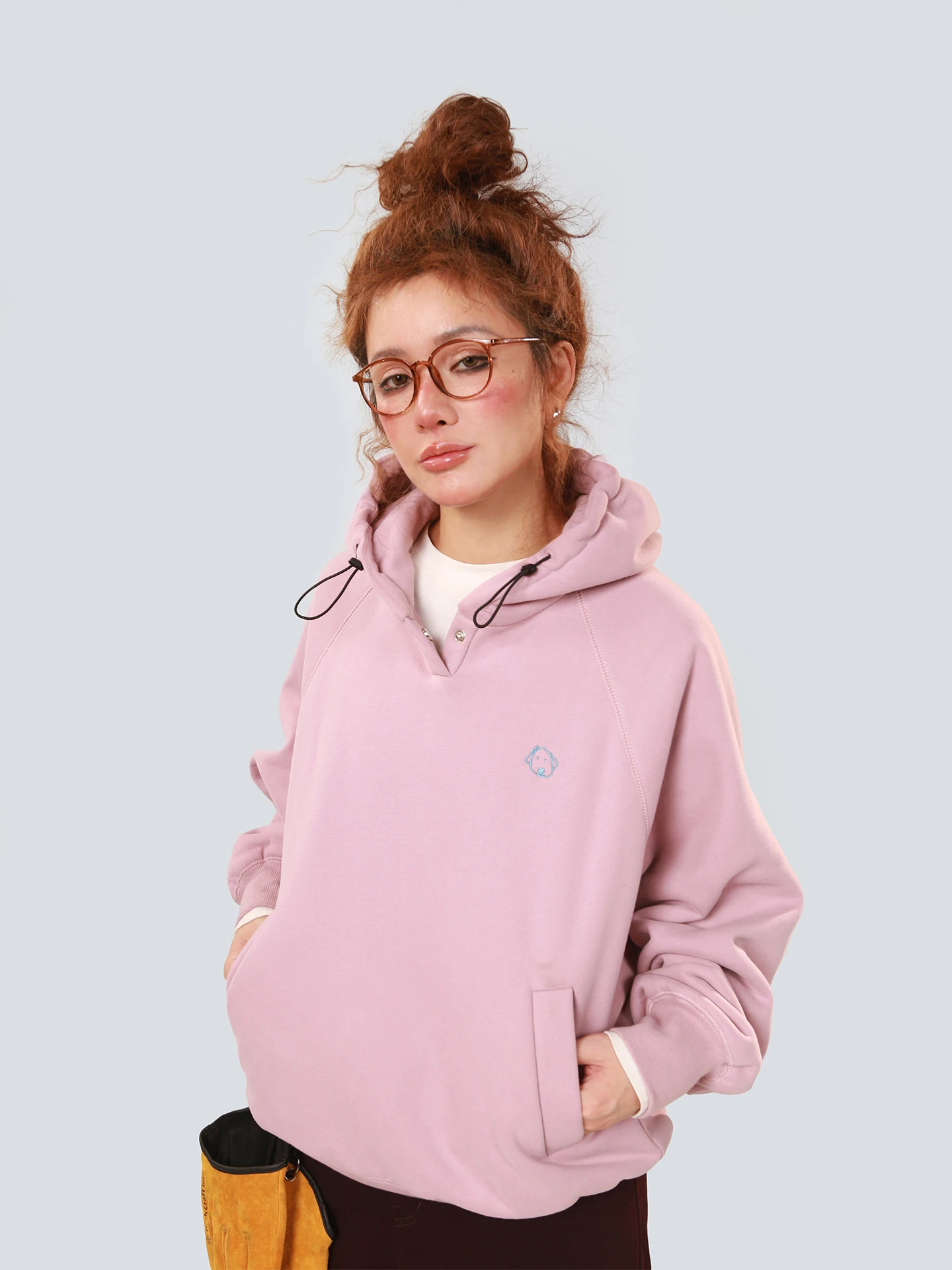 

Thiened Fce Hoodie Women's Spor Casual Loose Fit Fce Lined Hooded Sweatirt Warm Wearable Comfortable Cotton Polye...