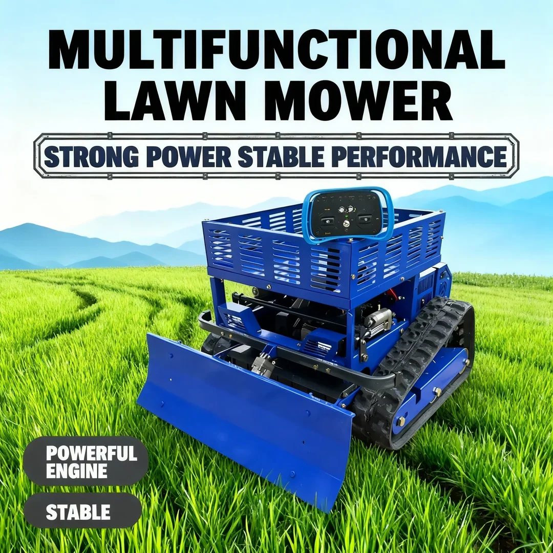 

Газонокосилка с дистанционным управлением по индивидуальному заказу со скидкой — вездеходный самоходный робот с нулевым поворотом и стойкой для хранения