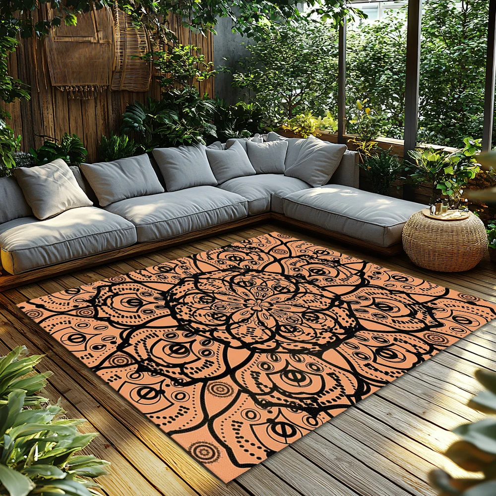 Stylish Moroccan Trellis Area Rug Boho Chic Home Decor Geometric Pattern Floor Mat Modern Living Room Carpet Non-Slip Entryway D